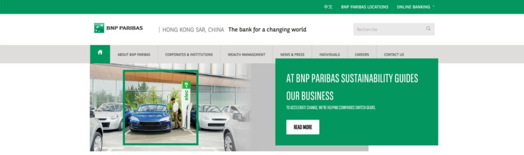 BNP Paribas Homepage