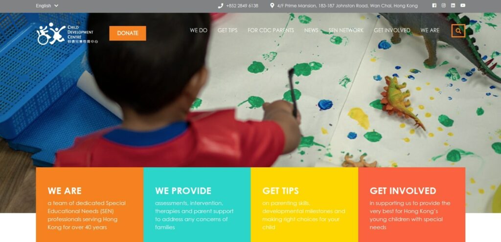 Child Development Centre Homepage