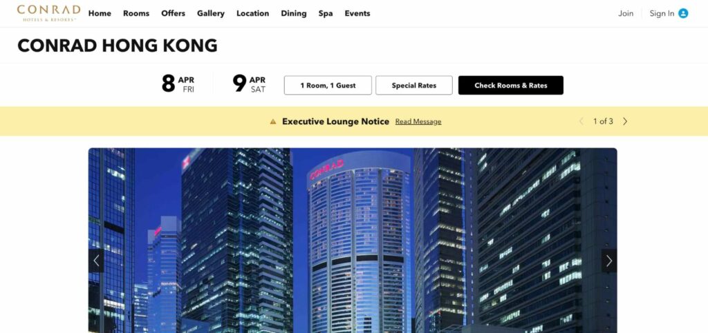 Conrad Hong Kong's Homepage