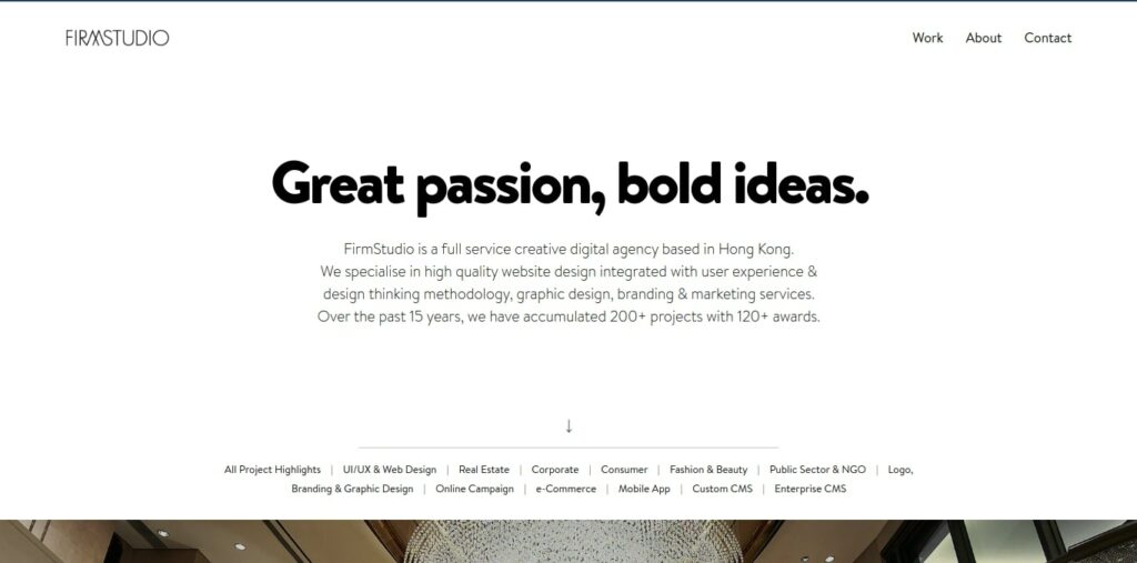 Firm Studio Homepage