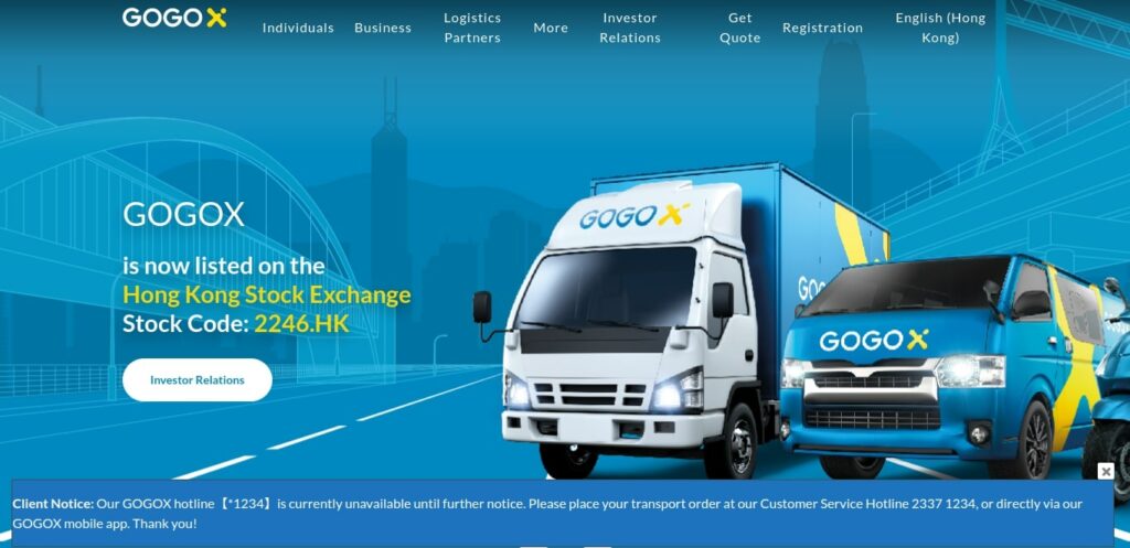 GOGOX Homepage