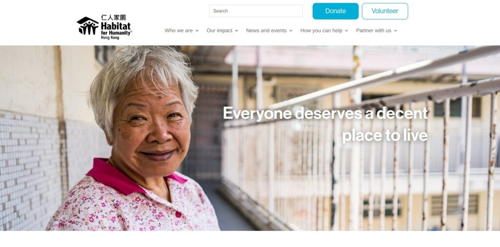 Habitat for Humanity Hong Kong Homepage