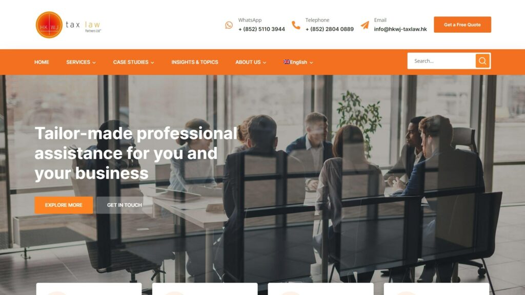 HKWJ Tax Law & Partners Ltd Homepage