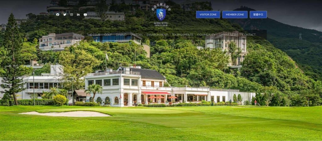 Hong Kong Golf Club's Homepage