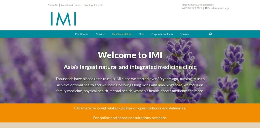 Integrated Medicine Institute Homepage