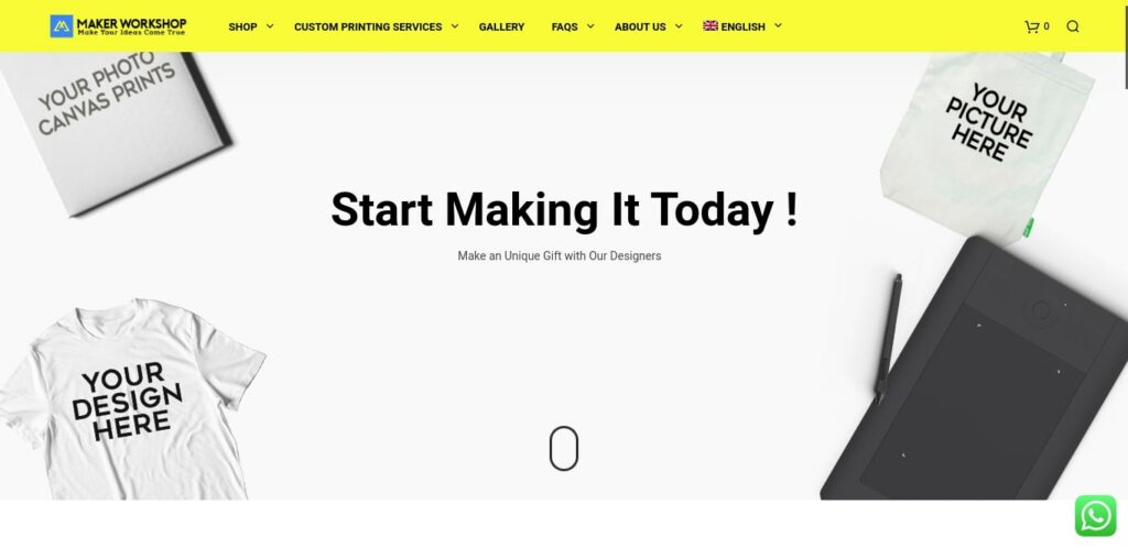 Maker Workshop Homepage