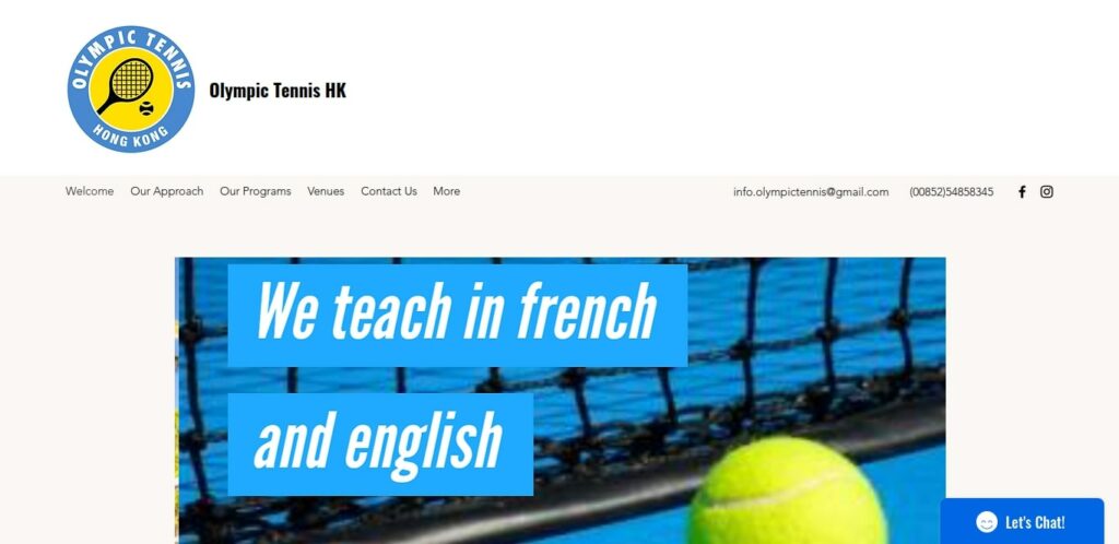 Olympic Tennis Homepage