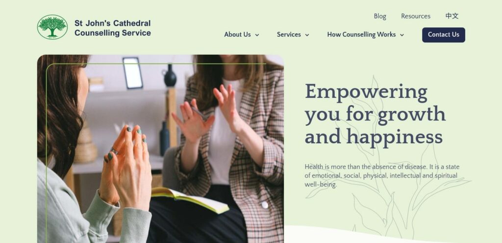 St. John’s Cathedral Counselling Service Homepage