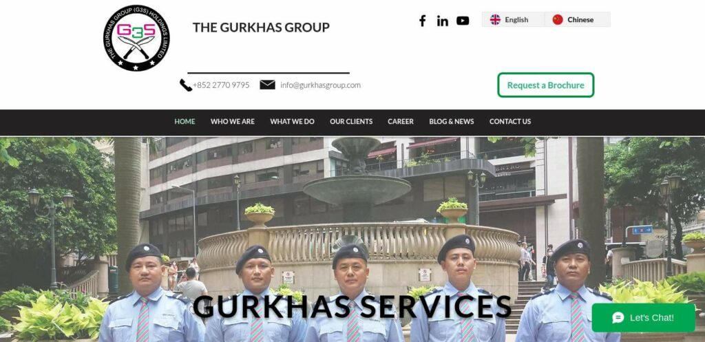 Standard-Gurkhas Security Services Ltd. Homepage