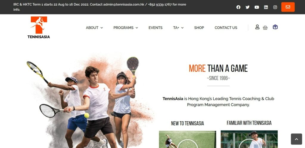 Tennis Asia Homepage