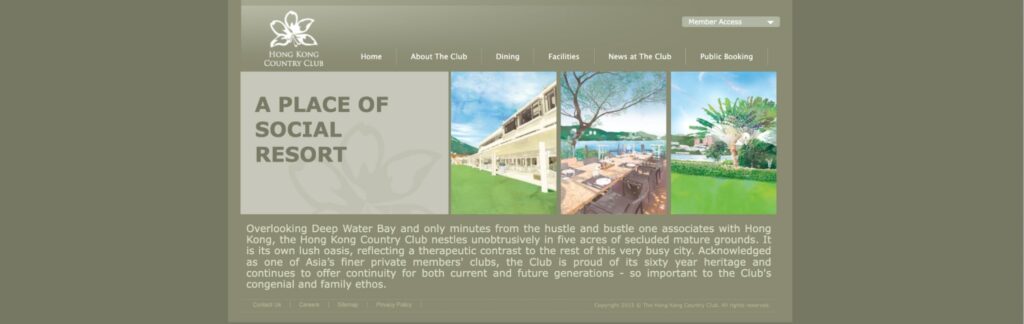 The Hong Kong Country Club's Homepage