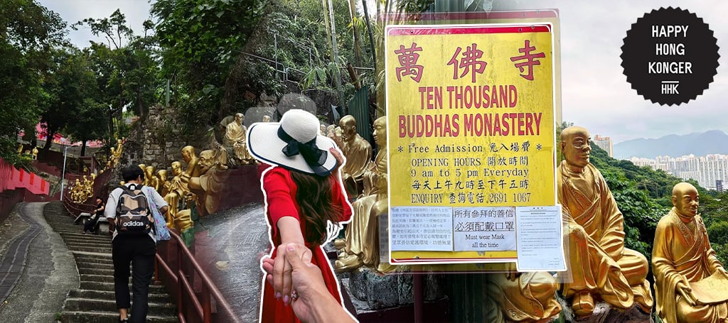 Walking to the 10 Thousand Buddhas Monastery