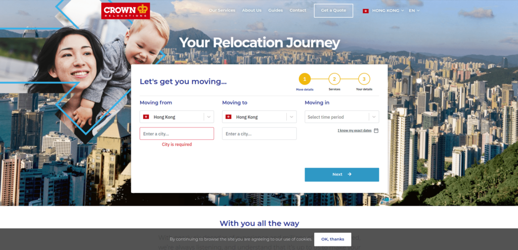 Crown Relocations Homepage