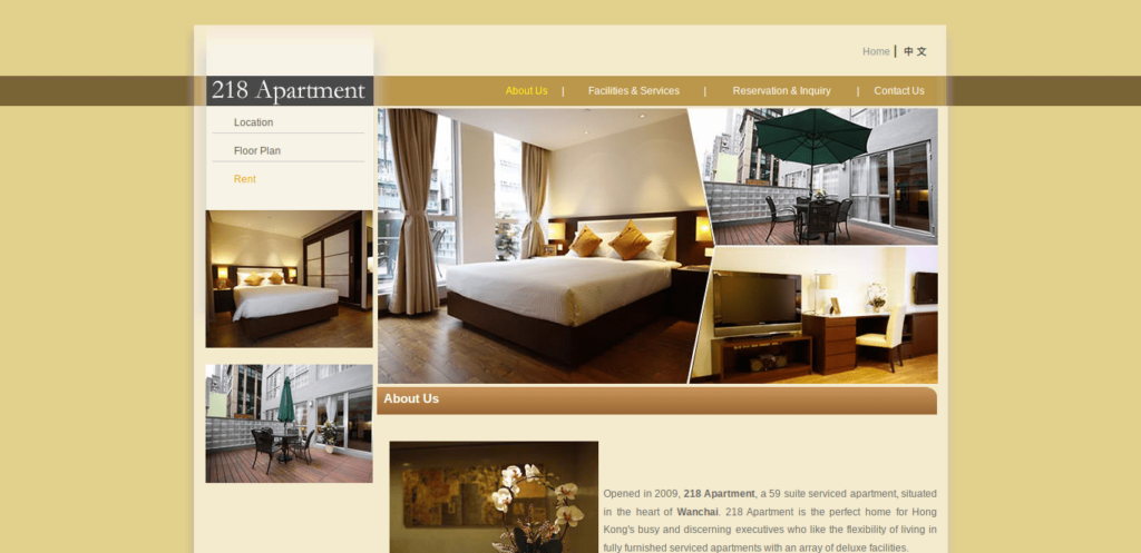 218 Apartment Homepage