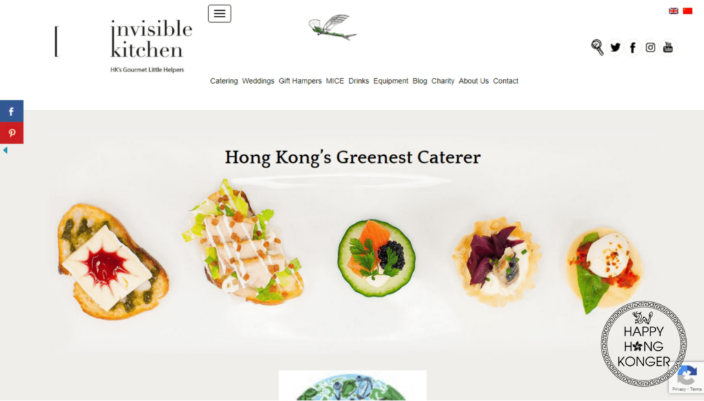 Invisible Kitchen Homepage