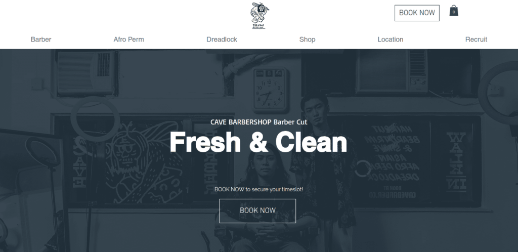 Cave Barbershop Homepage