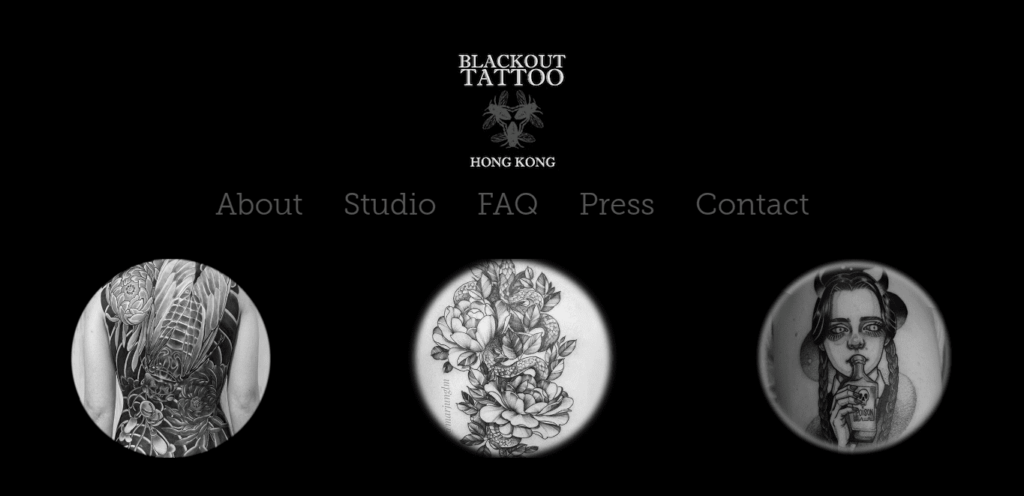 Blackout Tattoo Homepage