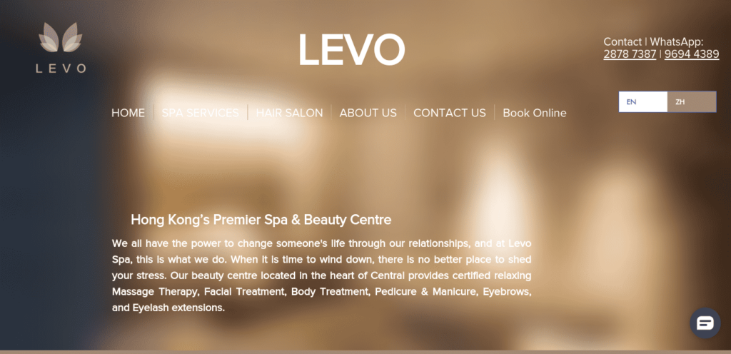 Levo Spa Homepage