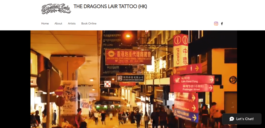 Dragons Lair Tattoo Homepage