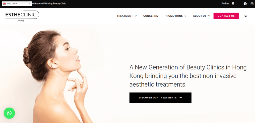 EstheClinic Homepage