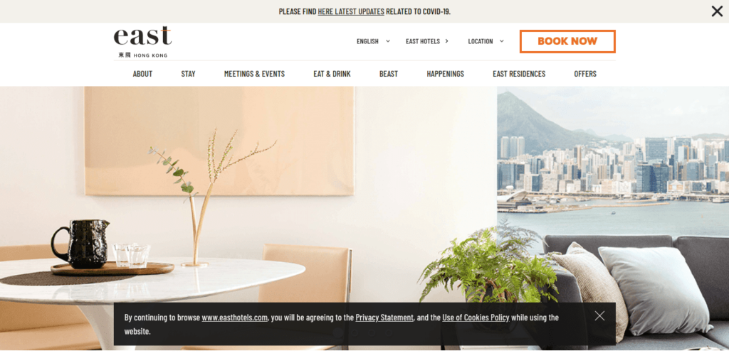 EAST Residences Homepage