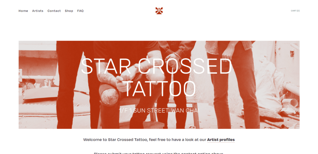 Star Crossed Tattoo Homepage