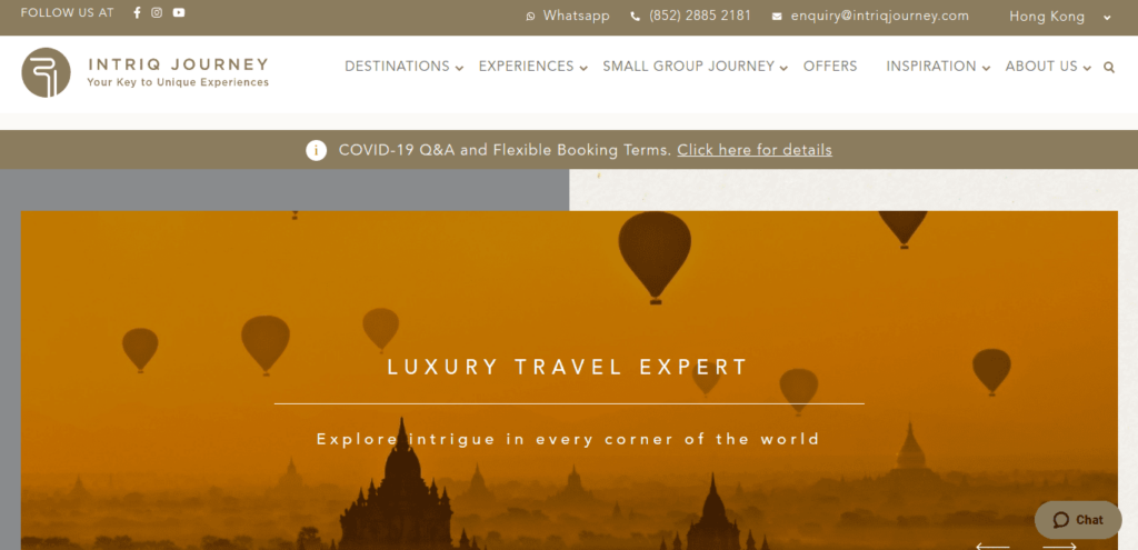 Intriq Journey Homepage