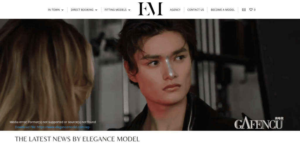 Elegance Model Management Homepage