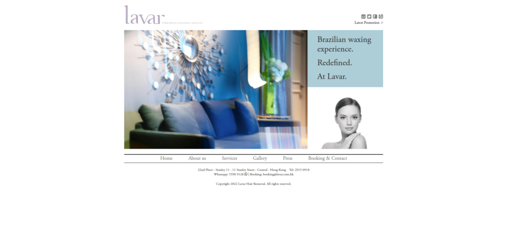 Lavar Hair Removal Homepage