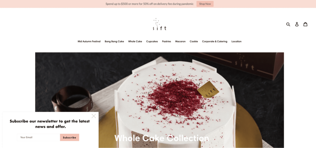 Sift Homepage