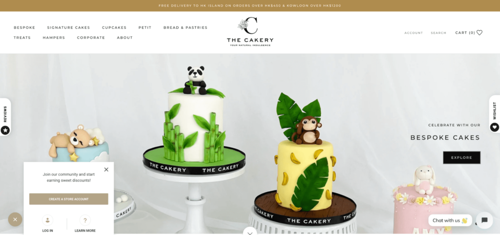 The Cakery Homepage