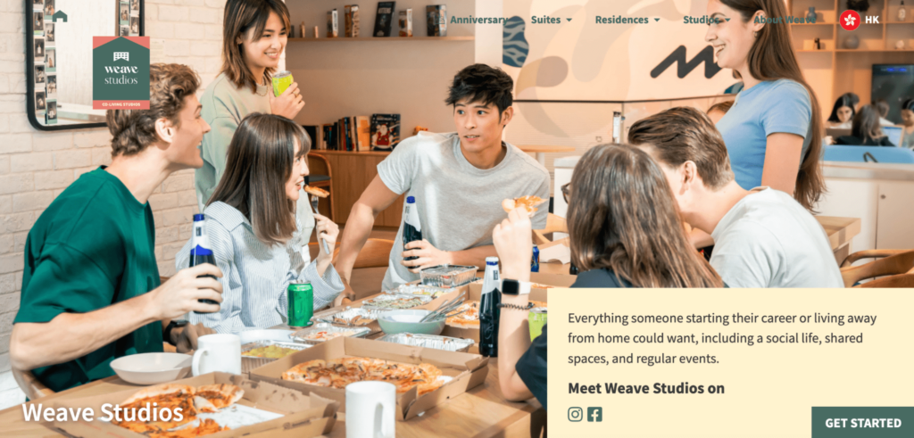 Weave Living Homepage