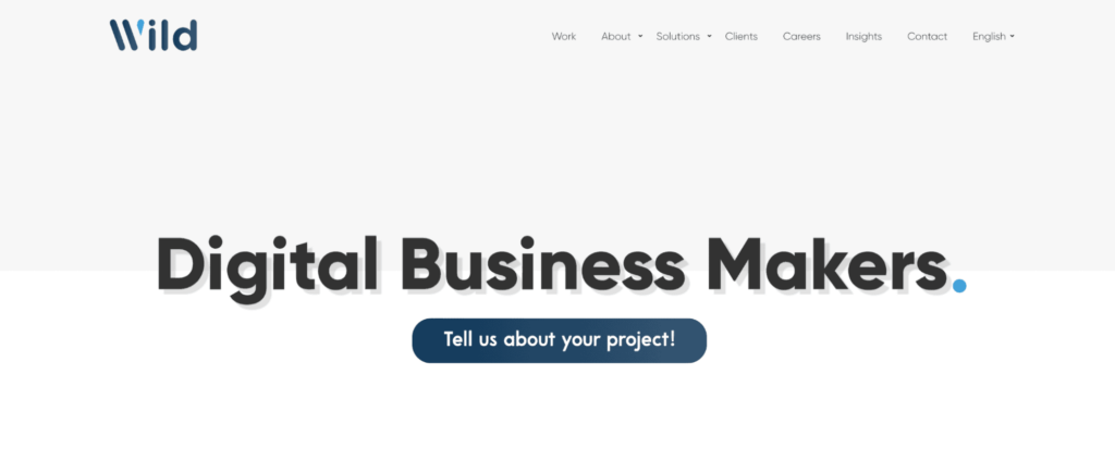 WILD Digital Marketing Agency Homepage