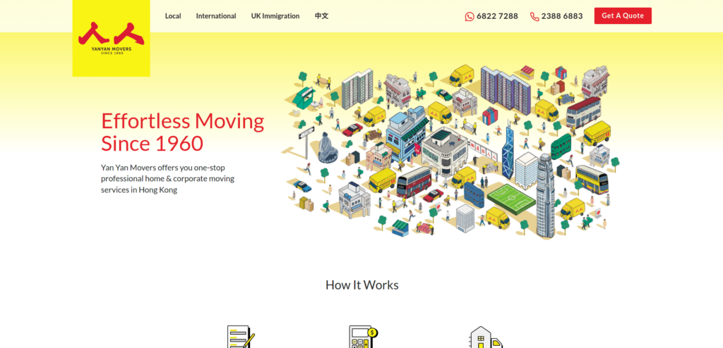 Yan Yan Movers Homepage