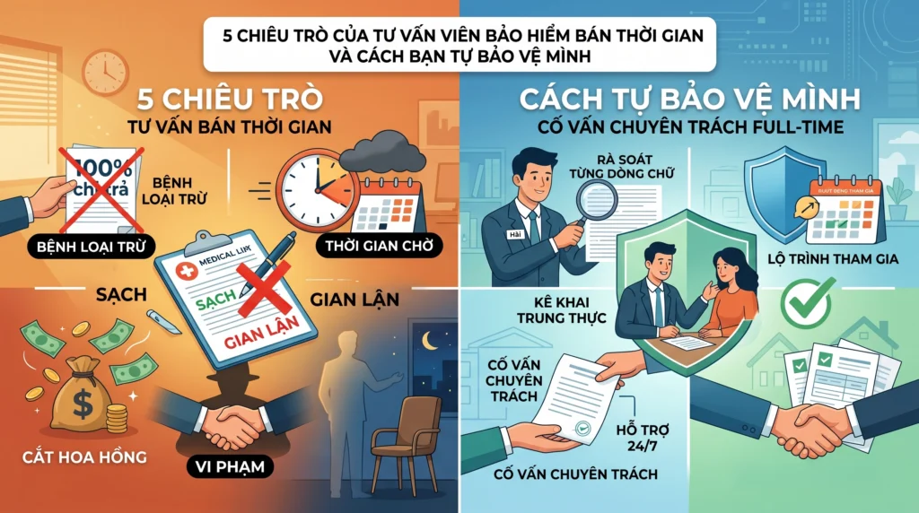 5 chiêu trò của tư vấn viên bảo hiểm bán thời gian và cách bạn tự bảo vệ mình