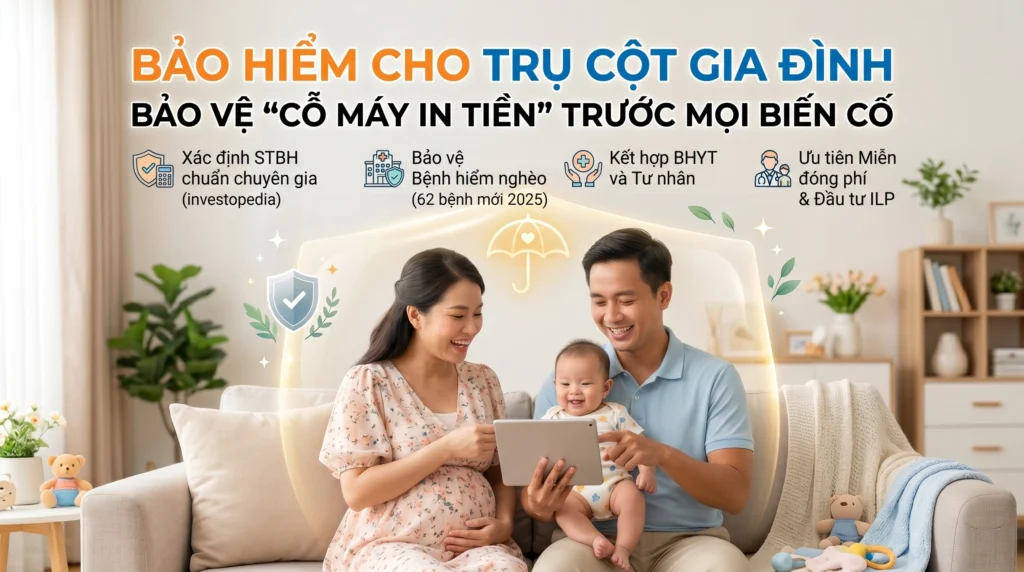 Bảo hiểm cho trụ cột gia đình
