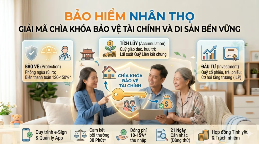 Bảo hiểm nhân thọ – Giải mã chìa khóa bảo vệ tài chính và Di sản bền vững