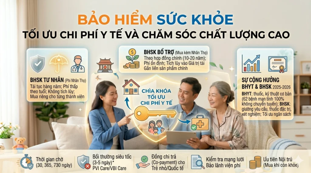 Bảo hiểm sức khỏe – Tối ưu chi phí y tế và chăm sóc chất lượng cao