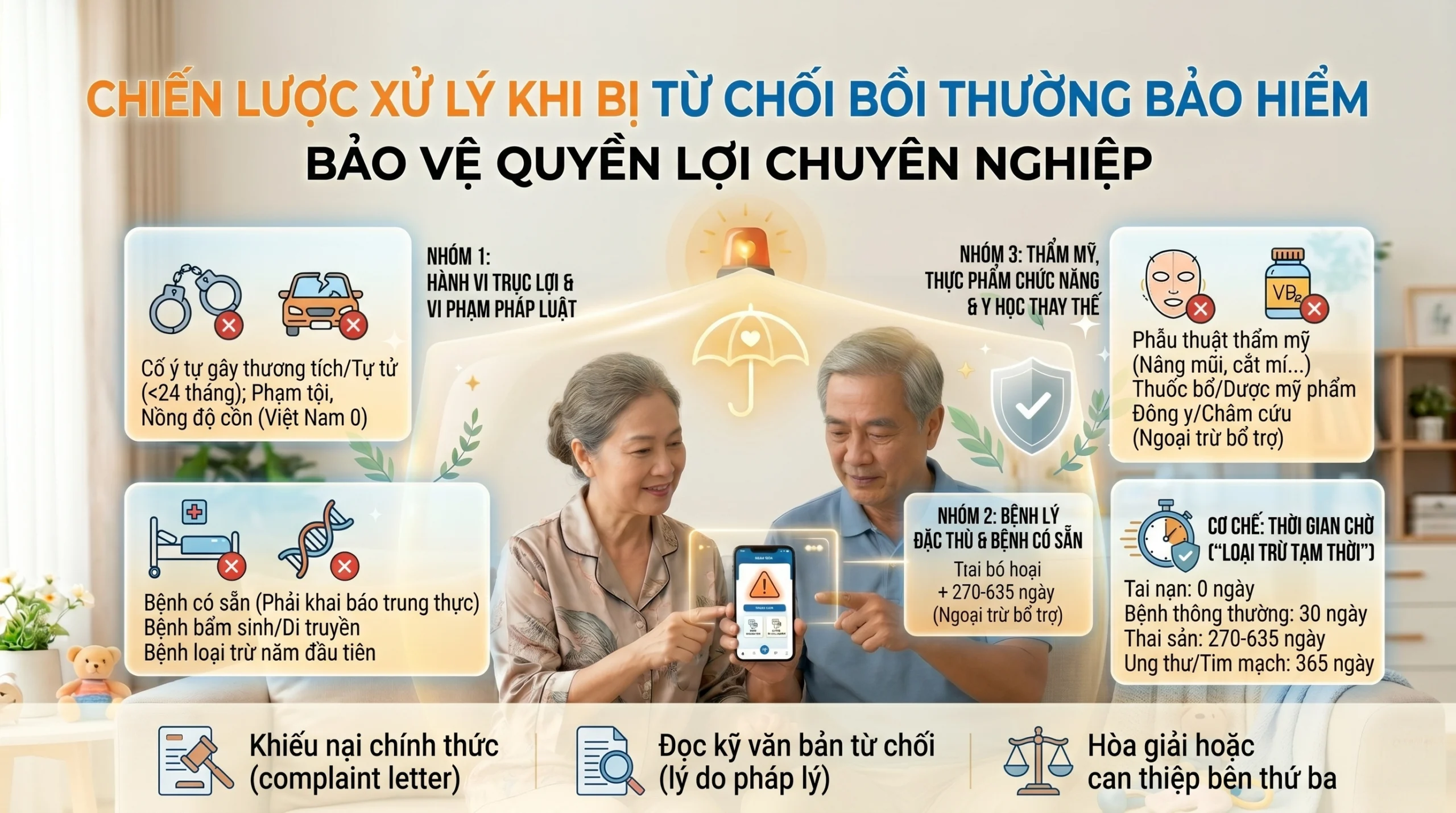 Chiến lược xử lý khi bị từ chối bồi thường Bảo hiểm
