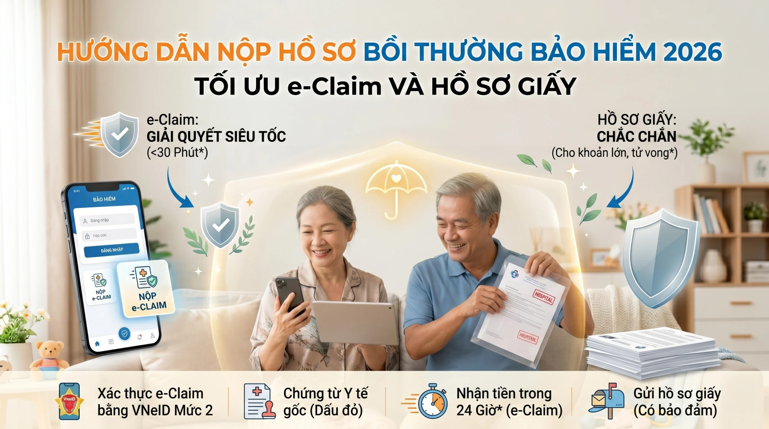 Hướng dẫn nộp hồ sơ (App:Giấy)